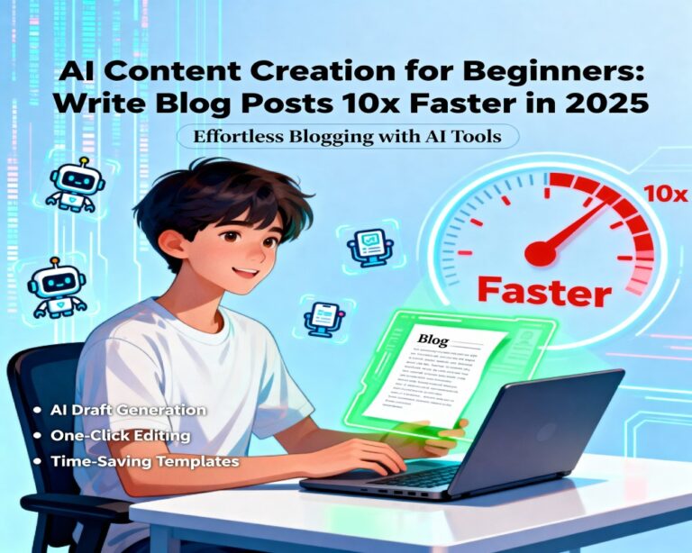 AI Content Creation for Beginners: Write Blog Posts 10x Faster in 2025 8 AI Content Creation for Beginners Write Blog Posts 10x Faster in 2025