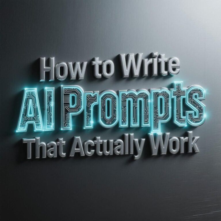 How to Write AI Prompts That Actually Work