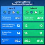 Llama 3 vs Mistral benchmark comparison