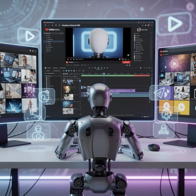create a faceless YouTube channel with AI
