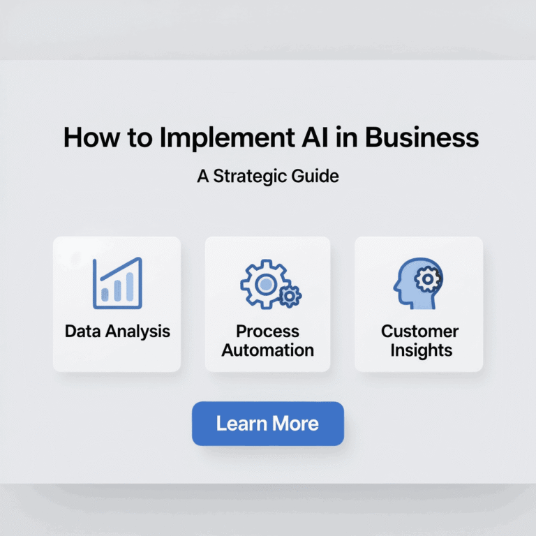 How to Implement AI in Business: Complete 2026 Guide with ROI Examples and Proven Strategies 3 How to Implement AI in Business